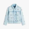 Kids’ Oversize Wavy Flag Denim Jacket