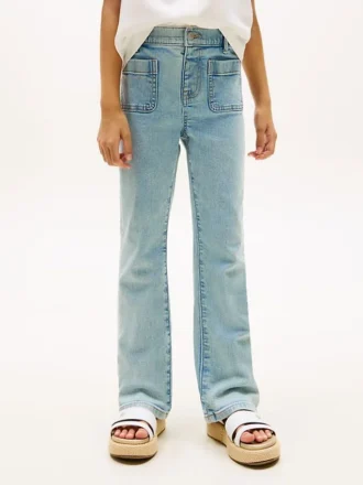 Kids’ Patch Pocket Pull-On Flare Jean
