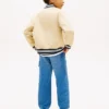 Kids’ Peached Twill Varsity Bomber