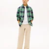 Kids’ Plaid Stretch Oxford Shirt