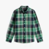 Kids’ Plaid Stretch Oxford Shirt