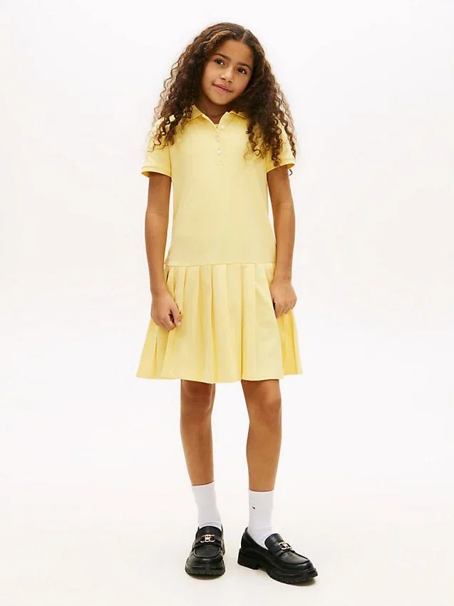 Kids’ Pleated Stretch Polo Dress Kids’ Pleated Stretch Polo Dress