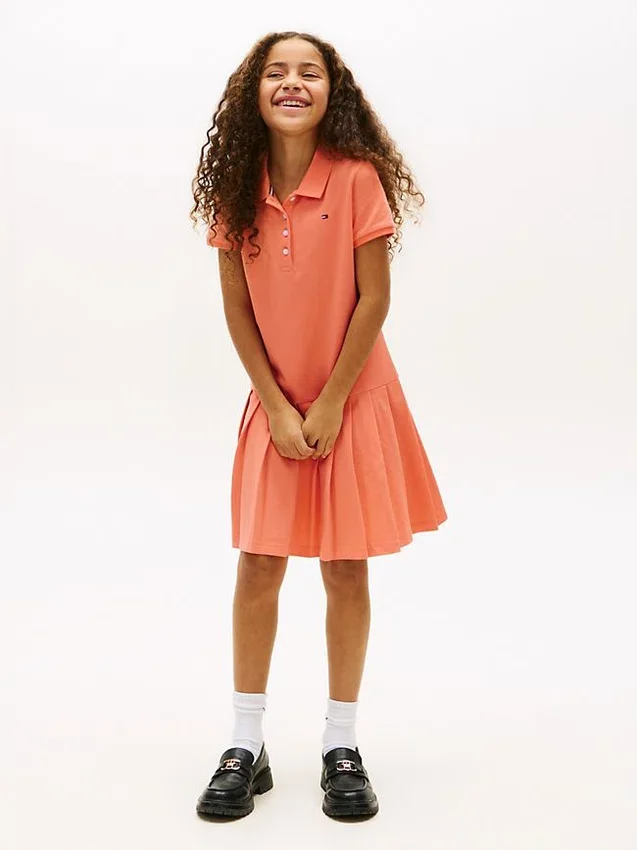 Kids’ Pleated Stretch Polo Dress Kids’ Pleated Stretch Polo Dress