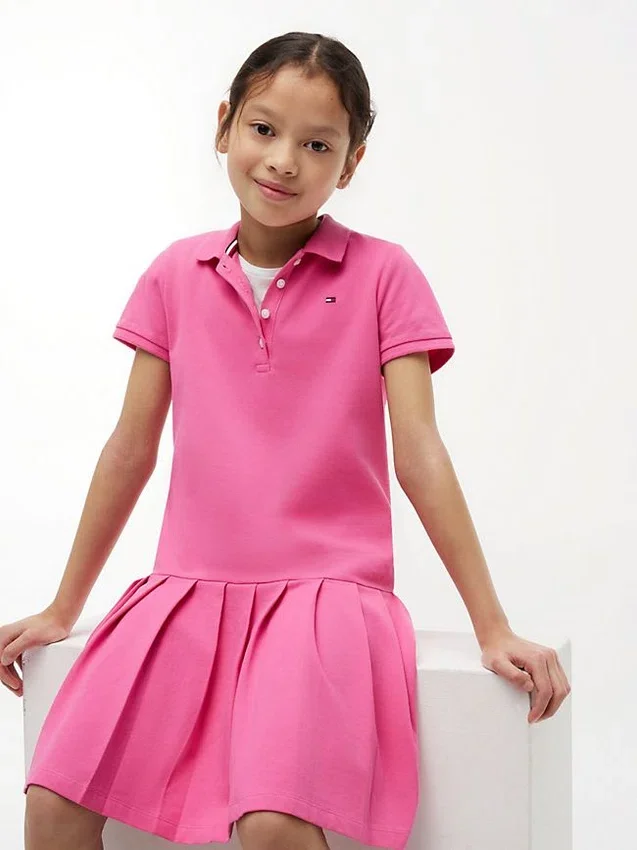 Kids’ Pleated Stretch Polo Dress Kids’ Pleated Stretch Polo Dress