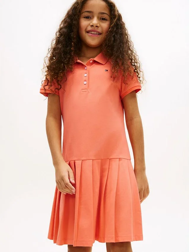 Kids’ Pleated Stretch Polo Dress Kids’ Pleated Stretch Polo Dress