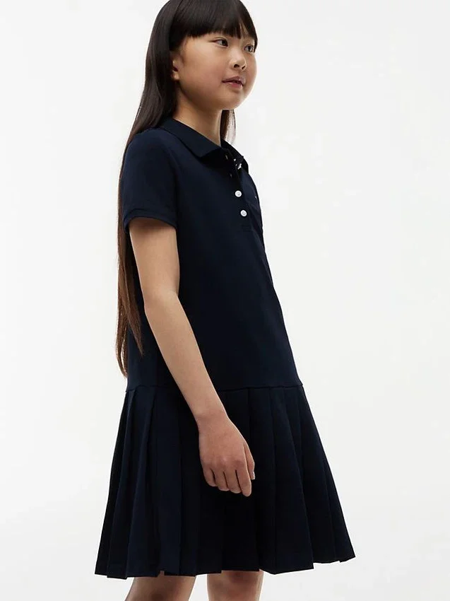 Kids’ Pleated Stretch Polo Dress Kids’ Pleated Stretch Polo Dress