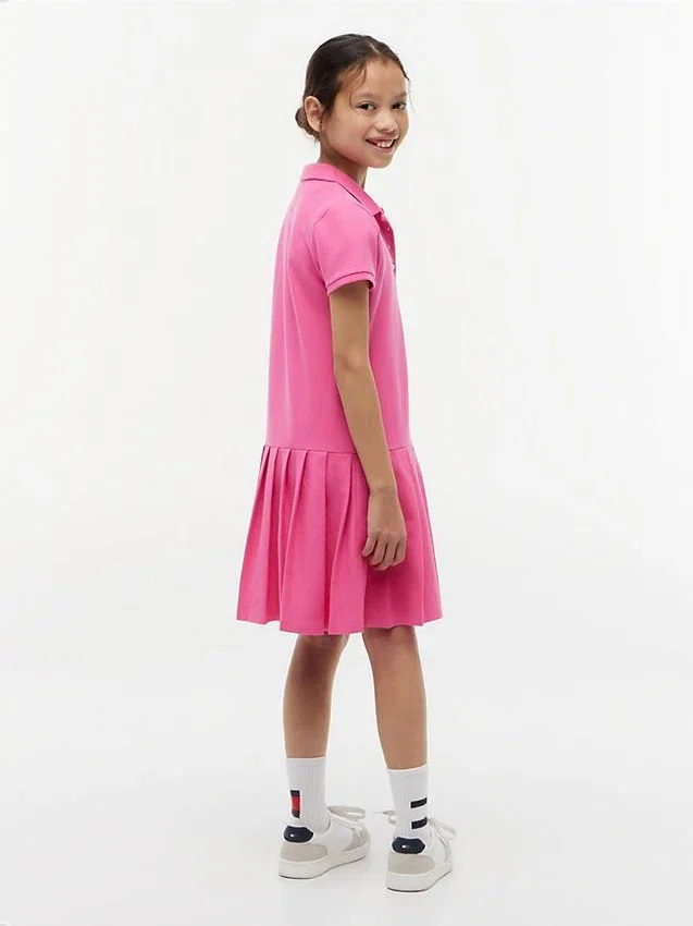 Kids’ Pleated Stretch Polo Dress Kids’ Pleated Stretch Polo Dress