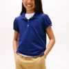 Kids’ Puff-Sleeve Stretch Polo