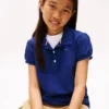 Kids’ Puff-Sleeve Stretch Polo