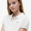 Kids’ Puff-Sleeve Stretch Polo