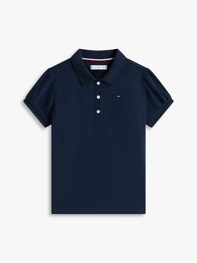 Kids’ Puff-Sleeve Stretch Polo Kids’ Puff-Sleeve Stretch Polo