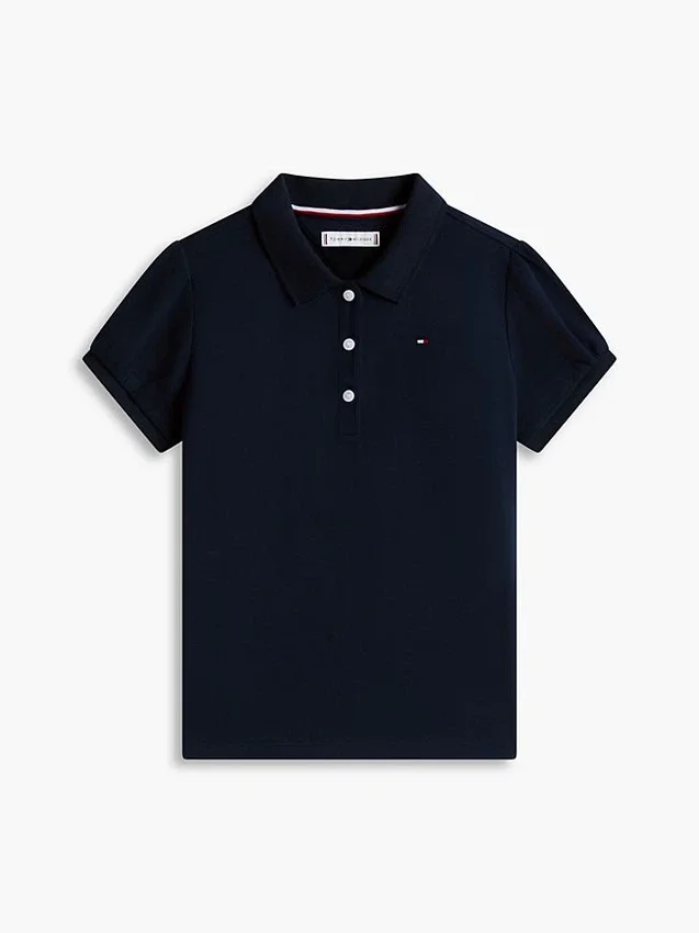 Kids’ Puff-Sleeve Stretch Polo Kids’ Puff-Sleeve Stretch Polo