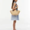 Kids’ Raffia Shoulder Bag