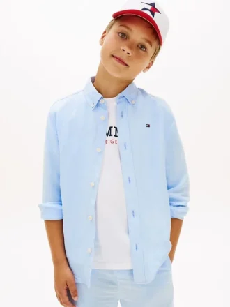 Kids’ Relaxed Linen-Blend Shirt
