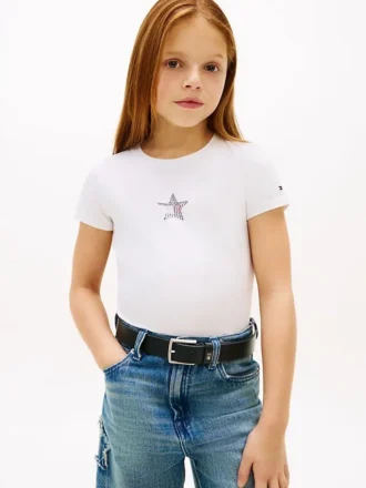 Kids’ Rhinestone Star Flag T-Shirt