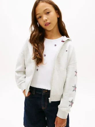 Kids’ Rhinestone Star Logo Hoodie