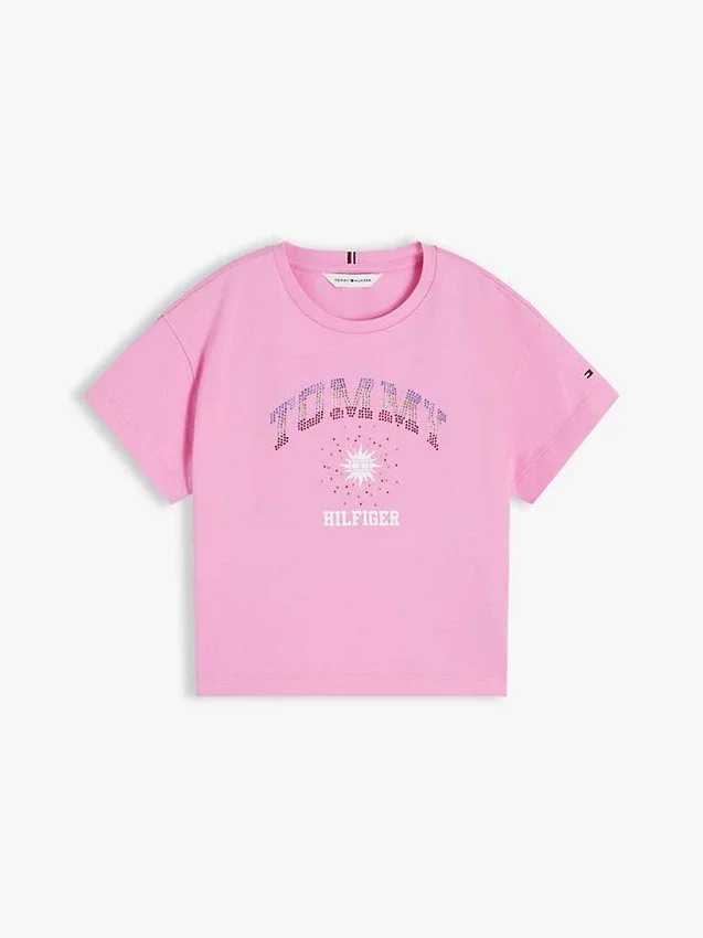Kids’ Rhinestone Tommy Logo T-Shirt Kids’ Rhinestone Tommy Logo T-Shirt