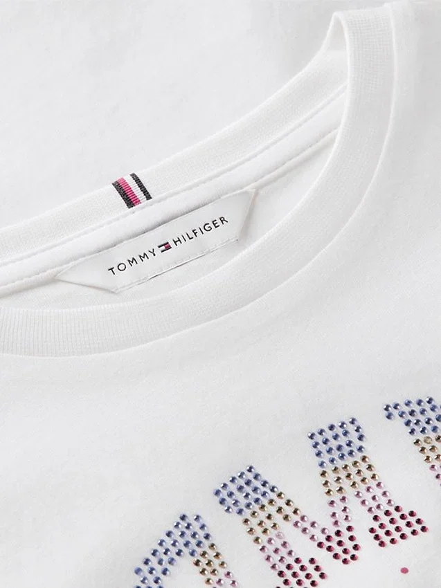 Kids’ Rhinestone Tommy Logo T-Shirt Kids’ Rhinestone Tommy Logo T-Shirt