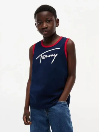 Kids’ Script Tommy Logo Tank Top