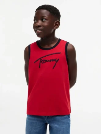 Kids’ Script Tommy Logo Tank Top