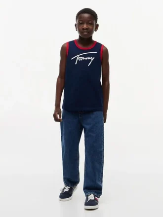 Kids’ Script Tommy Logo Tank Top