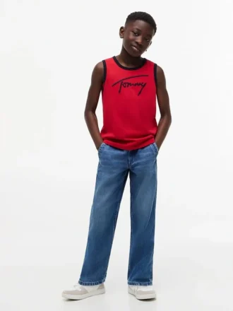 Kids’ Script Tommy Logo Tank Top