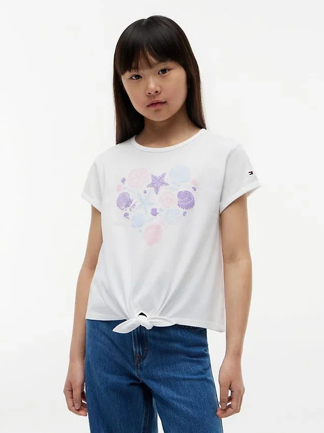 Kids’ Seashell Tie-Front T-Shirt Kids’ Seashell Tie-Front T-Shirt