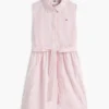 Kids’ Sleeveless Belted Shirtdress