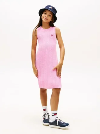 Kids’ Sleeveless Crochet Dress