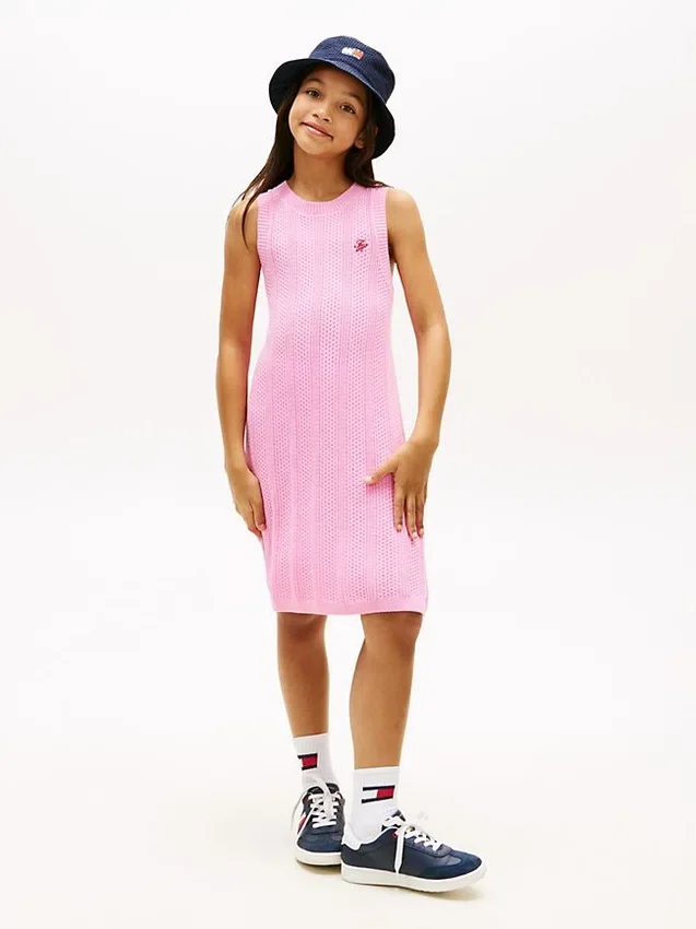 Kids’ Sleeveless Crochet Dress Kids’ Sleeveless Crochet Dress