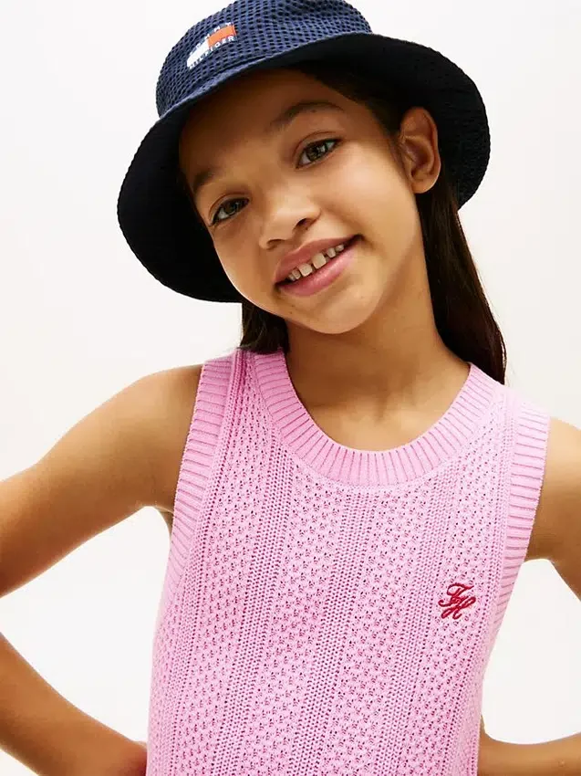 Kids’ Sleeveless Crochet Dress Kids’ Sleeveless Crochet Dress