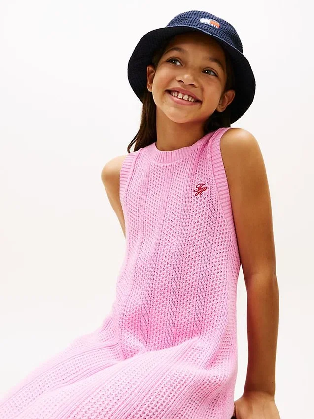 Kids’ Sleeveless Crochet Dress Kids’ Sleeveless Crochet Dress