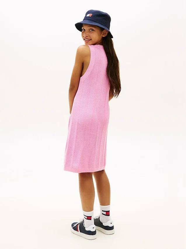 Kids’ Sleeveless Crochet Dress Kids’ Sleeveless Crochet Dress