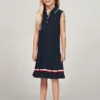 Kids’ Sleeveless Pleated Polo Dress