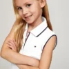 Kids’ Sleeveless Pleated Polo Dress