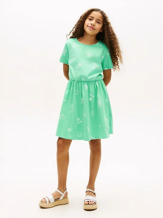 Kids’ Spring Graphic T-Shirt Dress Kids’ Spring Graphic T-Shirt Dress