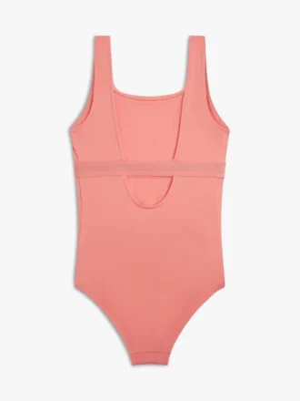 Kids’ Square-Neck Logo Swimsuit