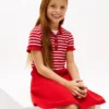 Kids’ Stretch Polo Skater Dress