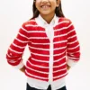 Kids’ Stripe Cable Knit Cardigan