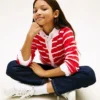 Kids’ Stripe Cable Knit Cardigan