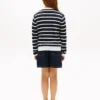 Kids’ Stripe Cable Knit Cardigan