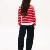 Kids’ Stripe Cable Knit Cardigan