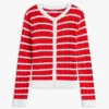 Kids’ Stripe Cable Knit Cardigan
