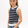 Kids’ Stripe Cable Knit Vest