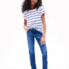Kids’ Stripe Knot-Hem T-Shirt Kids’ Stripe Knot-Hem T-Shirt