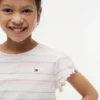 Kids’ Stripe Lettuce-Trim Sleeve T-Shirt