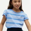 Kids’ Stripe Lettuce-Trim Sleeve T-Shirt