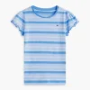 Kids’ Stripe Lettuce-Trim Sleeve T-Shirt
