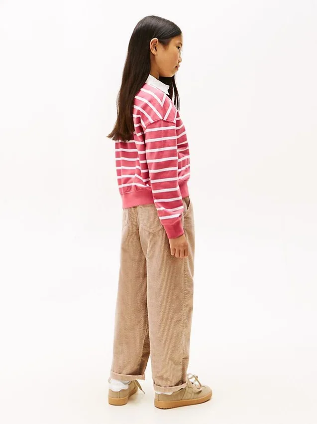 Kids’ Stripe Polo Sweatshirt Kids’ Stripe Polo Sweatshirt