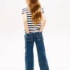 Kids’ Stripe Ruffle-Sleeve T-Shirt
